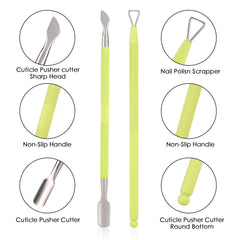 YINYIN cortacuticulas profesional punta triangular para eliminar cuticula con facilidad
