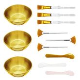 Yiqianhome cuencos faciales dorados para mezclar con precisión y elegancia.