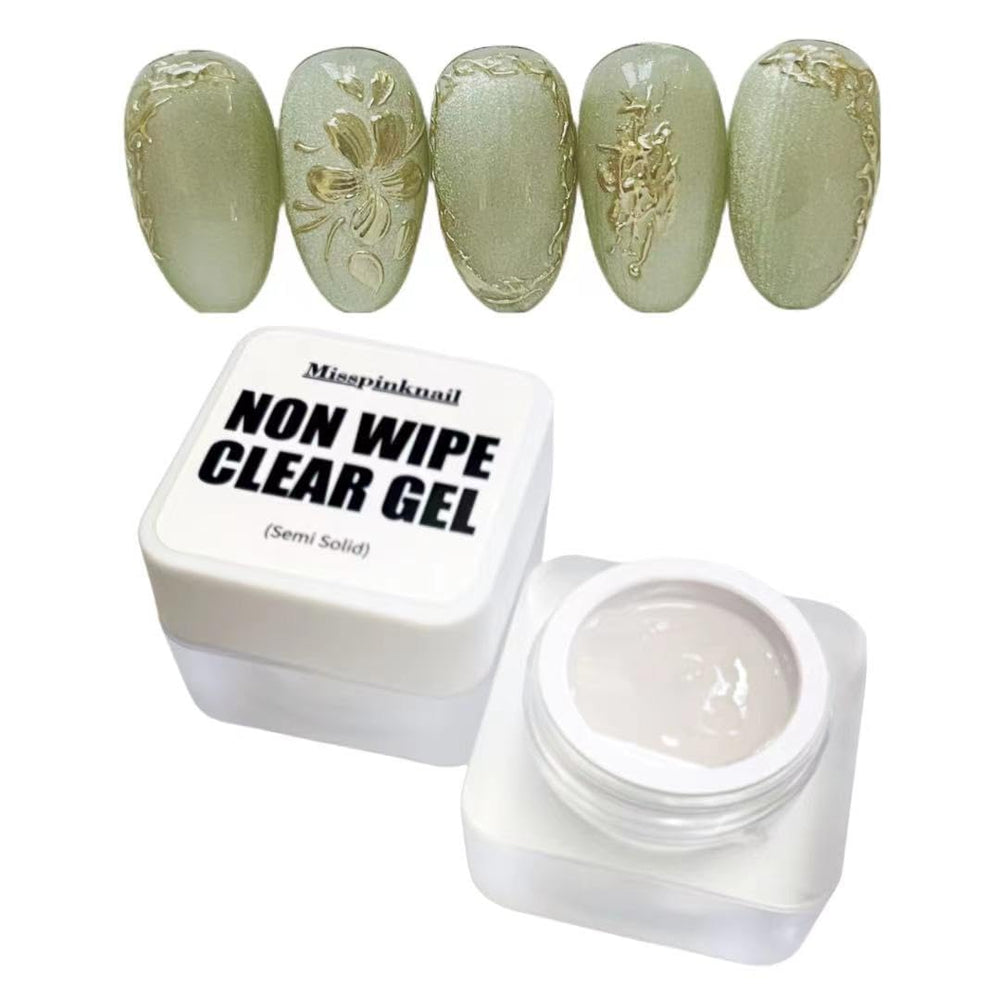 YJMyujimi gel claro sin limpieza para acabado espejo en uñas