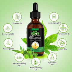 YLXYZUAD Aceite de castor jamaicano para pestañas y cejas con mejor densidad.