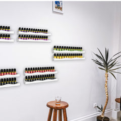 Organizador de esmaltes YMVV para pared con montaje individual, instalación flexible.