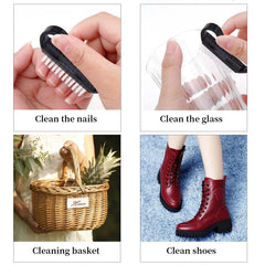 Cerdas suaves del cepillo YODOOLTLY para una limpieza suave de uñas.