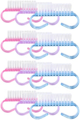 Cepillo YOFAN con mango ergonómico para uñas, facilita la limpieza precisa.