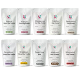 YOGI’S GIFT: pack de 10 arcillas de colores para cosmética, ideal para mascarillas creativas.