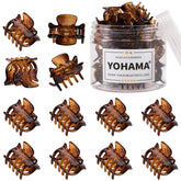 Clip YOHAMA pelo mini marrón de 1 pulgada ideal para peinados rápidos