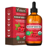 Yoken Aceite de Rosa Mosqueta: frasco con gotero para cuidado diario de la piel.