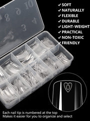 Yokilly tips media cubierta de forma cuadrada para un acabado elegante y natural.