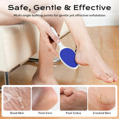 Textura circular de yomanta lima de pie para eliminar piel muerta