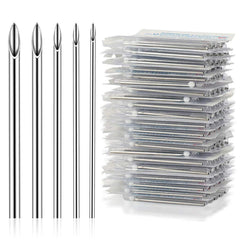 Agujas YONGDA con punta afilada, envase individual para higiene en piercing