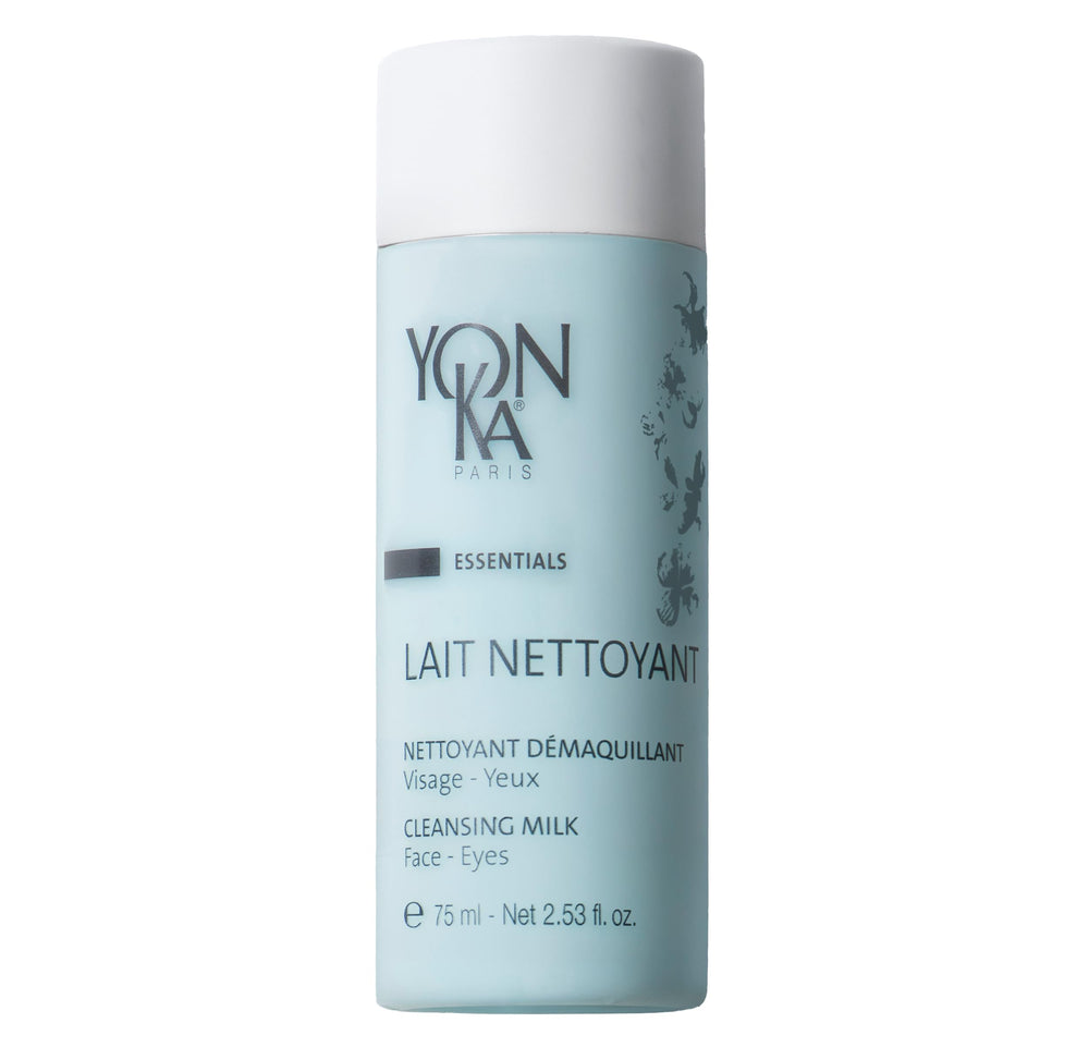 Yon-Ka Lait Nettoyant, botella vertiendo, limpieza suave para la piel