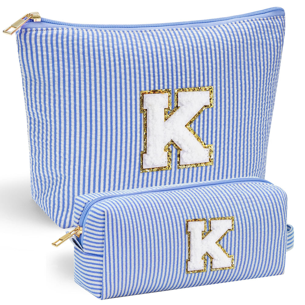 YOOLIFE bolsa inicial con chenille en la delantera, estilo único para regalo
