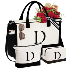 YOOLIFE bolsa tote inicial D, ideal para uso diario y organización.