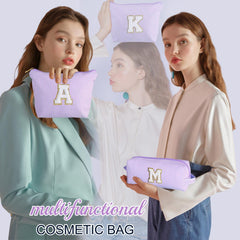 YOOLIFE bolso de maquillaje con inicial personalizada para regalo único.
