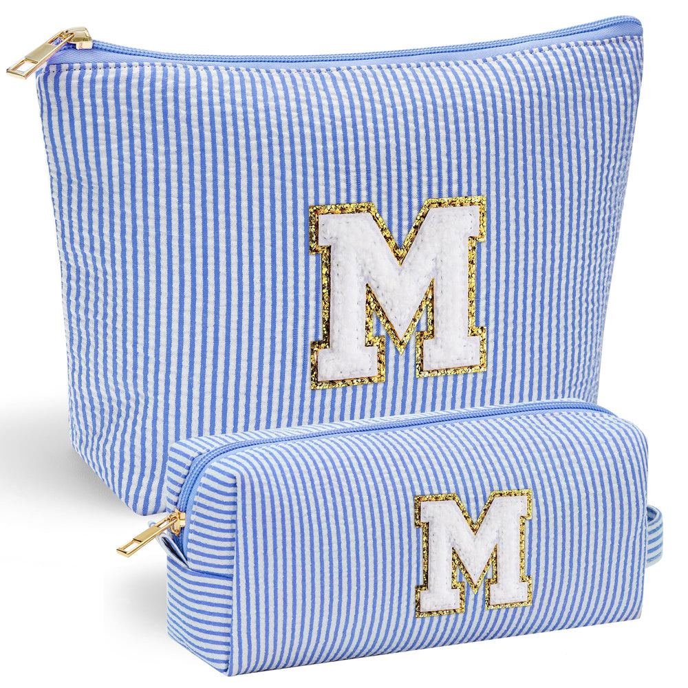 Estuche YOOLIFE Initial Maquillaje, vista frontal con inicial en chenille para identificar tu estilo