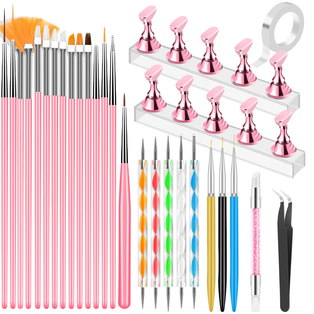 YOOVR set de herramientas para uñas con pinceles para diseños detallados.