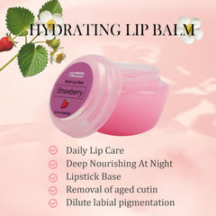 Yopela máscara de labios fresa rosa para una experiencia sensorial agradable.