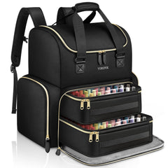 YOREPEK organizador de esmaltes extragrande para mochila, mantiene 96–100 botellas ordenadas.