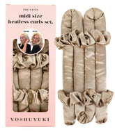 Rulos Midi sin calor de YOSHUYUKI para dormir, aportando volumen sin dañar el cabello.