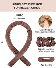 Ondas suaves y voluminosas con rulos jumbo YOSHUYUKI para cabello natural