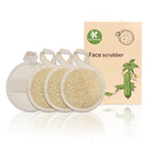 La lufa natural de YOTDHUO en caja de 4 unidades para exfoliación facial suave