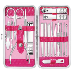 Yougai set manicura 18 en 1 en estuche, ideal para viaje