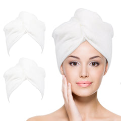 Toalla turbante de YoulerTex, microfibra, 10x26, absorbente para cabello.