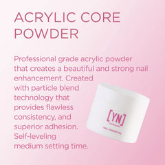 Polvo acrílico Young Nails con curado rápido para eficiencia.