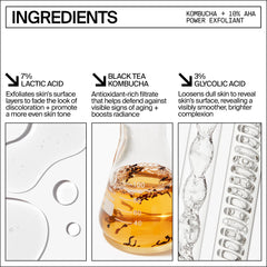 Textura ligera de Youth To The People Kombucha 10% AHA Toner se absorbe rápido.