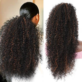 Cola de pelo con cordón de Youthfee, detalle y brillo natural para estilo sin esfuerzo.