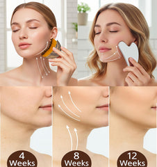 YOYONY guasha de acero inoxidable para contornos faciales relajantes