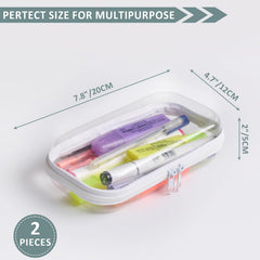 Estuche transparente de plástico YQBRAO para ordenar maquillaje y accesorios