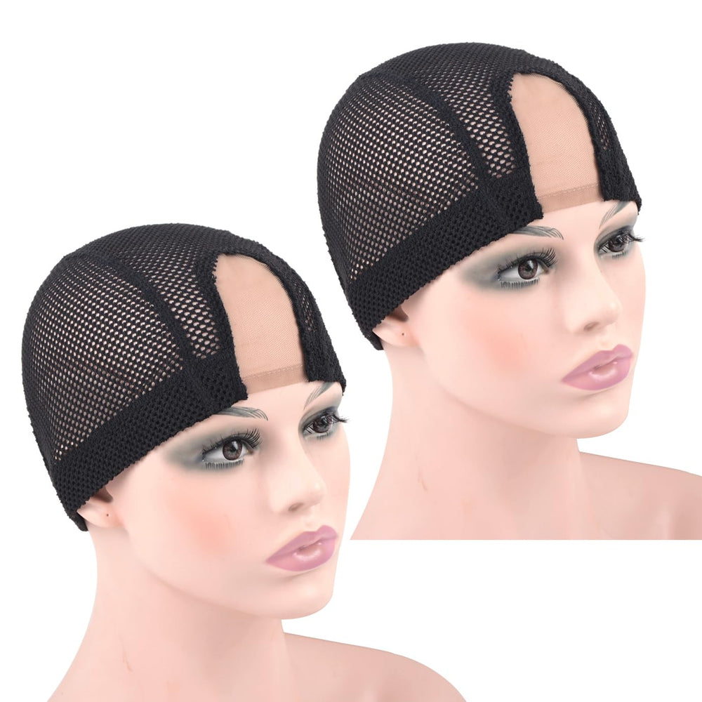 YTBYT cap-u-part negro en nylon y spandex mantiene el cabello en su lugar
