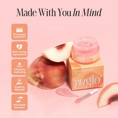 YuGlo mascarilla para labios con aceites coco y jojoba, nutrición natural.