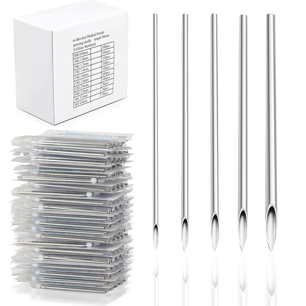 Kit Yugui de agujas de perforación con 100 piezas para varios tamaños.