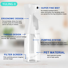 YULING-X atomizador continuo para limpieza, rociado uniforme en superficies