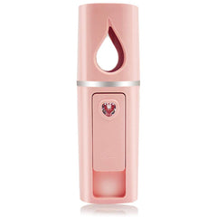 YUNYILAN nano-mister facial portátil con tanque visual de 20 ml para hidratación diaria.