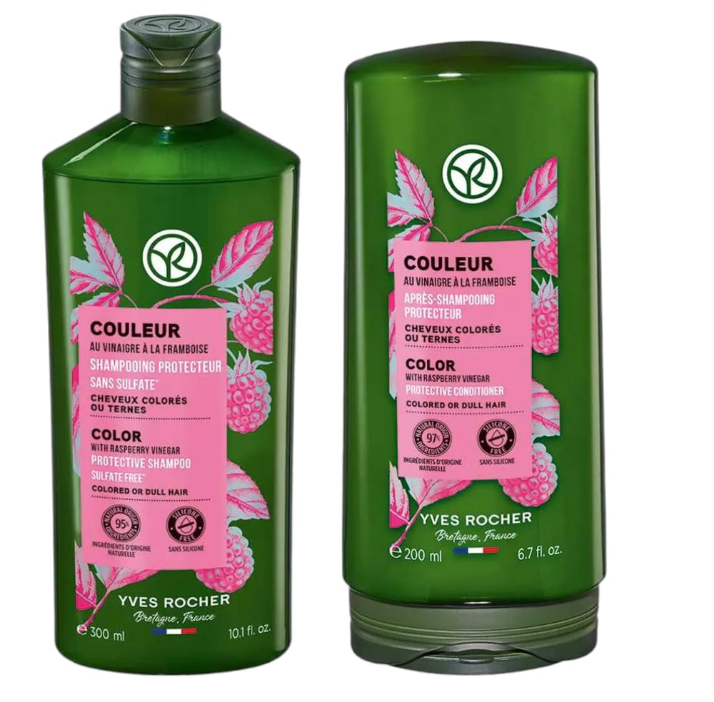 Yves Rocher Champú Color Protección 300 ml mantiene color vivo y brillante.