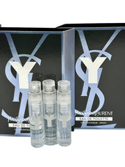 YSL Y Men: muestra EDT en set de 3, para comparar uso diario y nocturno.