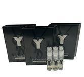 Muestra Yves Saint Laurent Y Men LE PARFUM en spray mini, ideal para viajar.