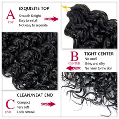 YXCHERISHAIR Fibra sintética resistente al calor, rizos definidos.