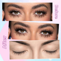 Pestañas cluster con efecto delicado Zanlufly para glamour sutil