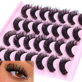 Pestañas Zanlufly volumen con curva D para mirada definida.