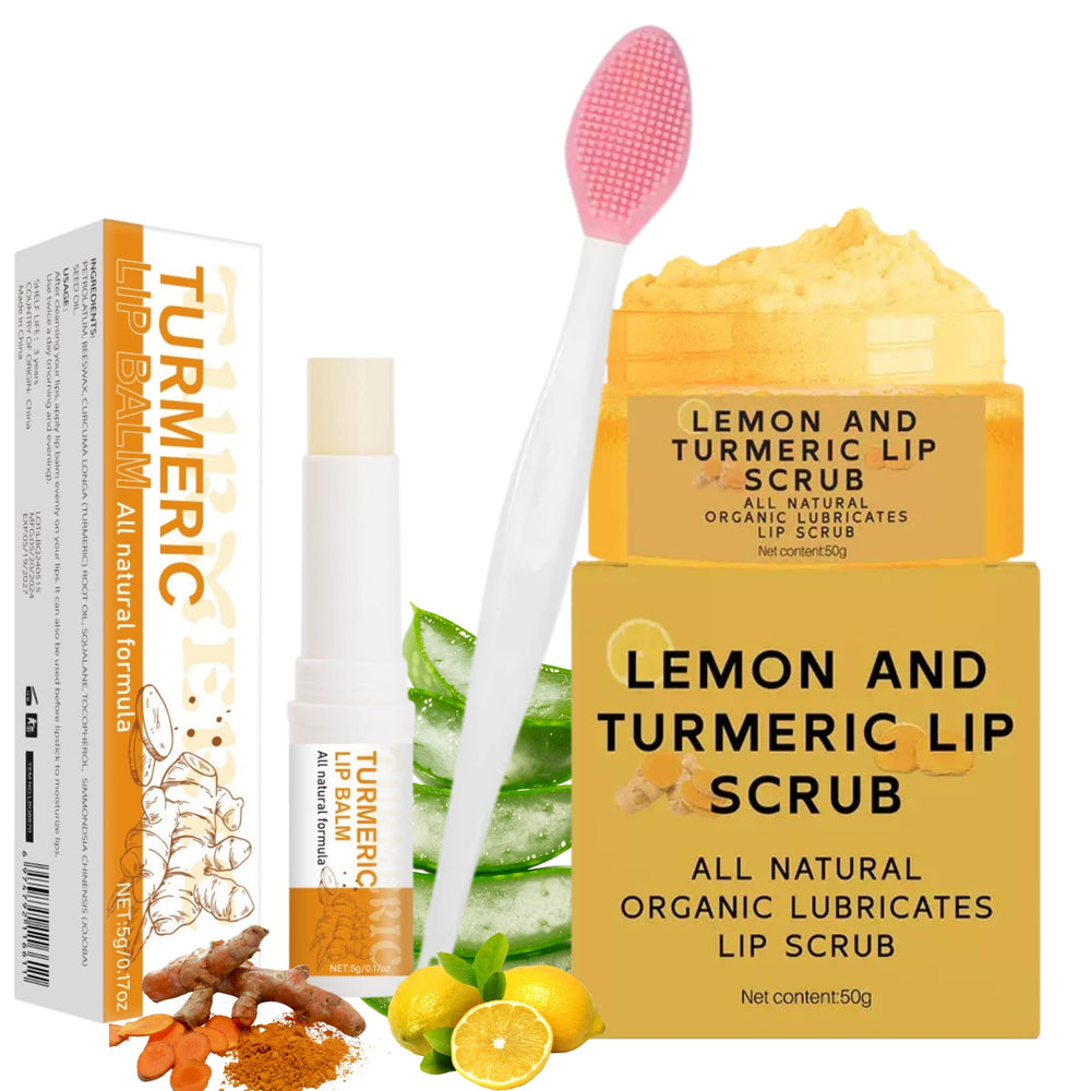 zbmcyhcxh exfoliante de labios curuma limon para suavizar labios ásperos.