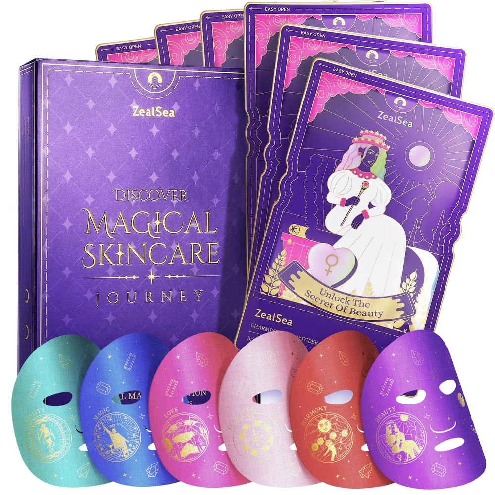 Mascarilla Zealsea con colágeno y diamante para piel radiante.