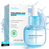 ZealSea serum hialuronico rostro, botella 1oz, hidratación intensa