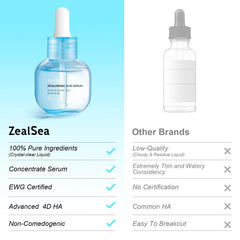 ZealSea serum hialuronico textura seda al aplicar