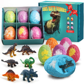 Zeewoo bombas de baño infantiles con dinosaurio y sorpresa divertida.