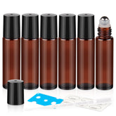 ZEJIA botellas rodillo 10 ml en ámbar protegen aceites de la luz