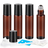 ZEJIA botellas roller 10ml ámbar para almacenar aceites con protección UV.