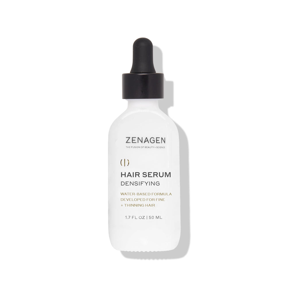Zenagen suero densificador en cuero cabelludo para mayor densidad visible.